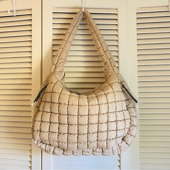 Free People FP Movement Quilted Carryall - Off White - Picture 10 of 10